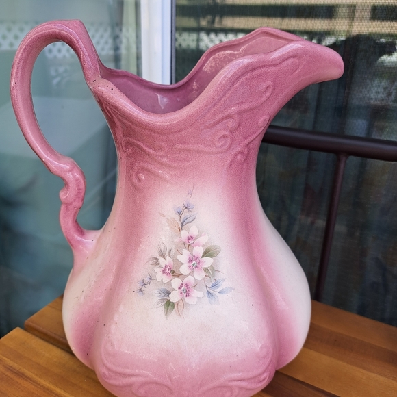 Ironstone Victorian Water Pitcher - Picture 3 of 7